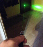 Laser Pointer zeleny 100mW paliaci. video) – fotka 2