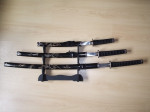 Samurajské meče Black Samaurai s rezbami – fotka 2